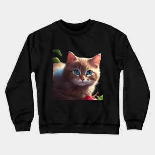 Tender kitten waiting for you. Crewneck Sweatshirt